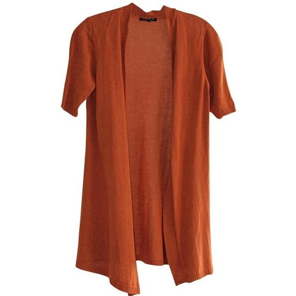 Host Pick!!! 🫎☘️🌏🧲 Eileen Fisher Elbow Sleeve Cardigan- Cotton Silk Cord, PM - Picture 2 of 9